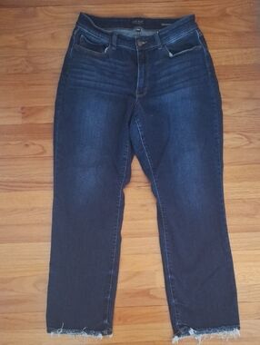 Judy Blue High-Rise Jeans Straight Leg Jeans Womens Dark Denim 14 W 1X